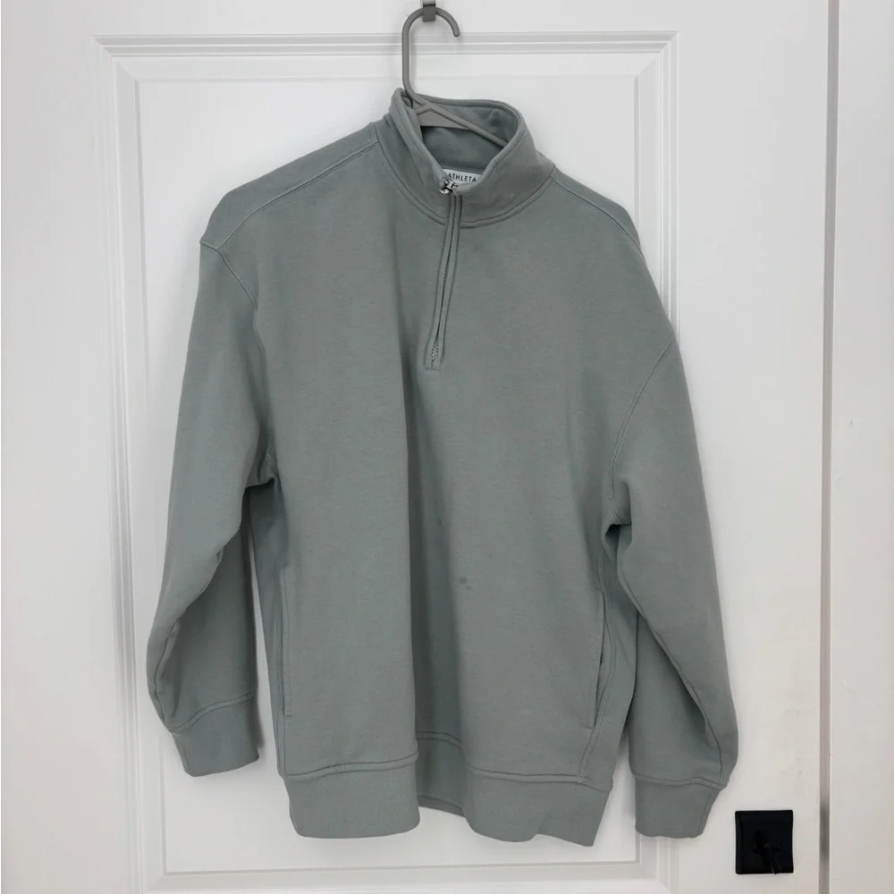 Athleta Forever Fleece 1/4 Zip Sweatshirt - Picture 2 of 5